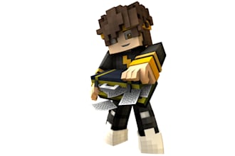 minecraft 3d render best quality 4k