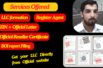 do llc registration, c corp, s corp, US company formation, and filing services
