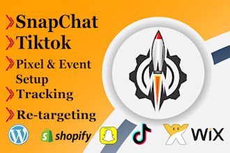 setup tiktok snapchat pintarest on your website, server side and event tracking