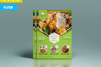 make a flyer menu to you promote