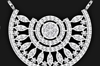 do customize 3d  jewelry designing