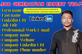 do linkedin lead generation and prospect list building for ecommerce leads