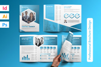 design brochure, company profile, booklet, proposal, catalog, annual report