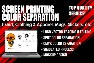 do vector tracing and color separation