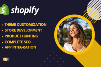 do shopify store design, ecommerce website development, and shopify dropshipping