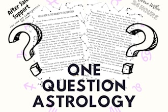 answer a question according to your natal, birth chart