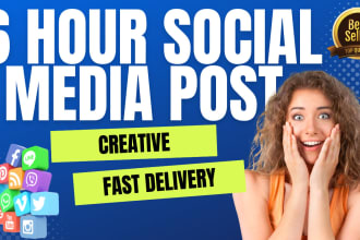 create your social media post or ad in 6 hours