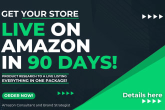 be your brand manager and get you live on amazon in 90 days