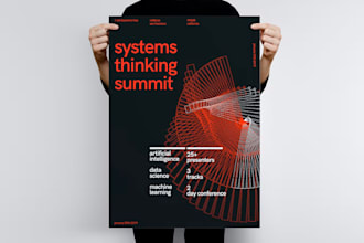 create your conference, summit event poster or flyer