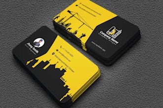 do modern,luxury, and unique business card design in 5 hrs