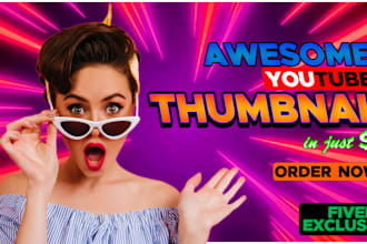 design awesome gaming youtube thumbnail