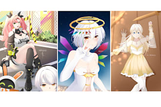 draw vtuber, fanart and original character illustration