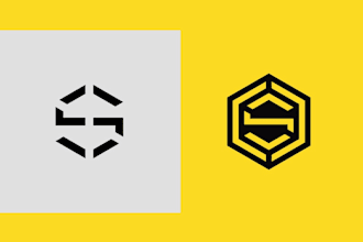 make a corporate trendy brand logo design with vector