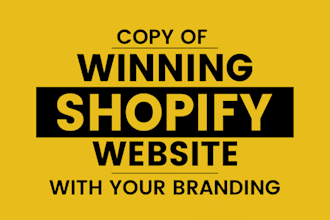 copy or duplicate, design and redesign your shopify store