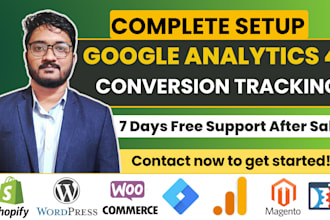 install google analytics 4, GTM, setup ga4 ecommerce and ads conversion tracking
