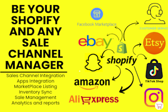 be your shopify and any sales channel manager