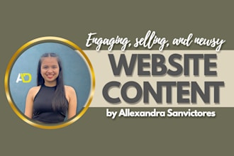 write a selling website content
