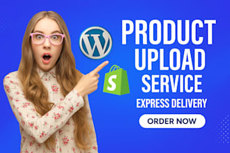wordpress and shopify product upload