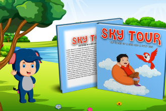 design children book illustration cover kids story book for amazon