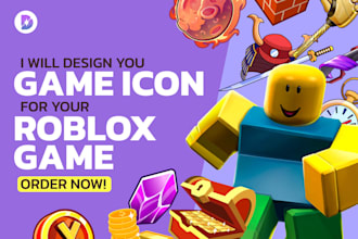design you game icon for your roblox game