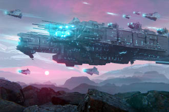 creative photorealistic science fiction illustration