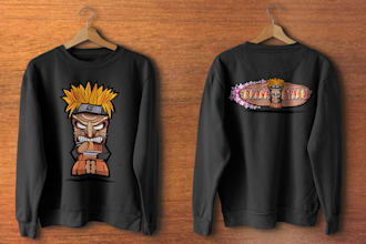 design mascot cartoons custom illustrations for t shirt