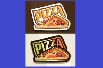 do unique fastfood,bakery,bread,pizza and restuarent logo