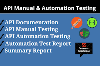 do API manual and automation testing using postman, playwright