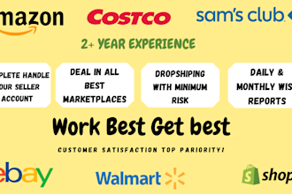 manage your amazon ebay seller account for drop shipping