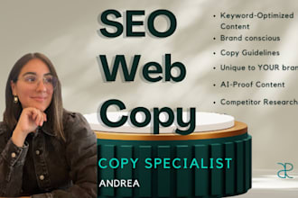 write SEO website content and website copywriting