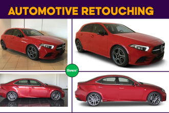 do car photo editing, retouch, enhancement and shadow effect