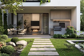 do backyard landscape design, garden, pool, terrace landscape