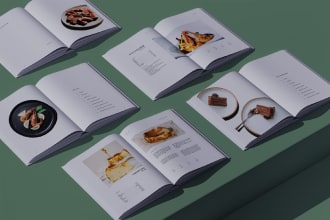 design  modern interior book layout formatting with cover