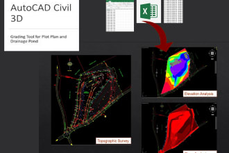 do site plan, topographic survey drawings, site grading, road design alignment