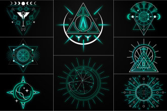 do sacred geometry, spiritual or mystical logo design