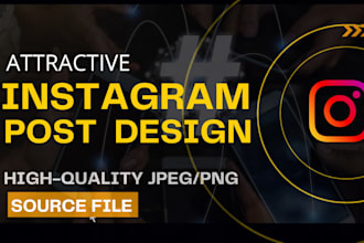create attractive, modern social media post design