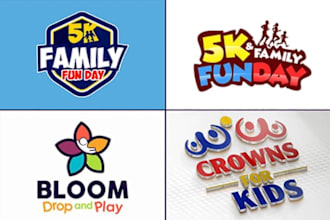 do kids baby store childcare daycare school toy shop logo
