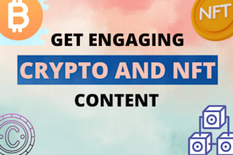 write crypto article and nft blog content for you