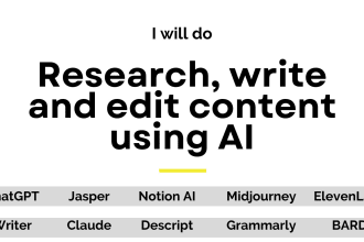 research, write and edit stunning content using ai