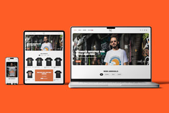 design shopify webshop for fashion clothing apparel boutique brand store
