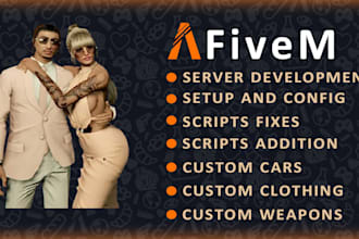 fix or setup a fivem server for you esx qbcore nopixel or can install scripts