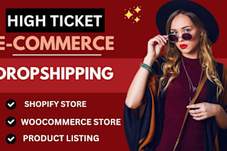 create high ticket dropshipping  e store