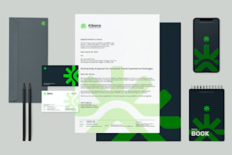 design modern business card letterhead and stationery design