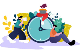 create modern flat 2d vector illustrations