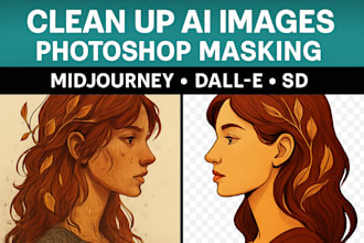 clean up ai generated images with expert photoshop masking