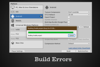 fix unity errors, bugs and other issues