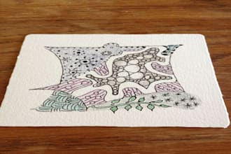 design a zentangle tile
