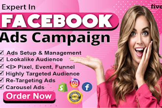 setup and manage facebook ad campaign for leads or sales