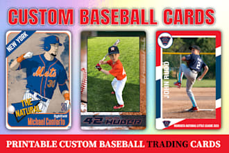 design for you a custom baseball card or trading card