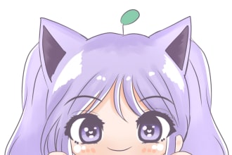 create a cute chibi peeking for you in 24 hours